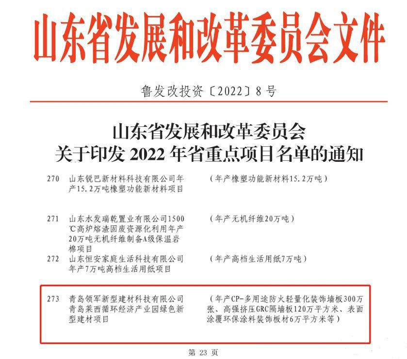 喜讯！青岛莱西循环经济产业基地被列为2022年山东省重点项目