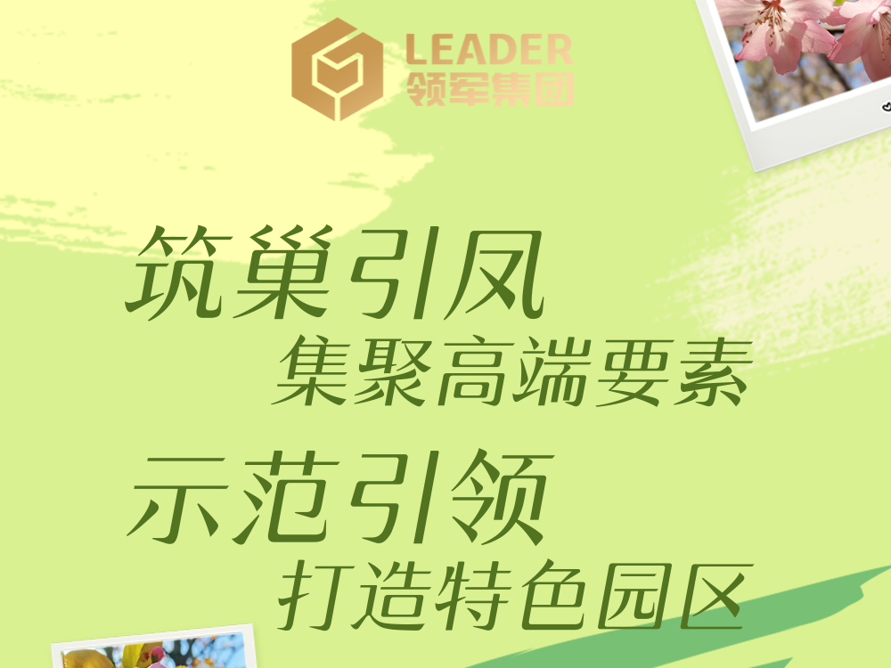 筑巢引凤，集聚高端要素 示范引领，打造特色园区